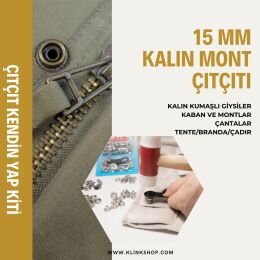 15 mm Kalın Kumaş Çıtçıtı - 61 çıtçıt - KlinkShop