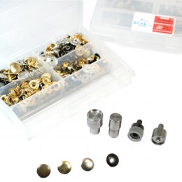 4 Metalik Renkli Metal Çıtçıt Kiti -12,5 mm - Thumbnail