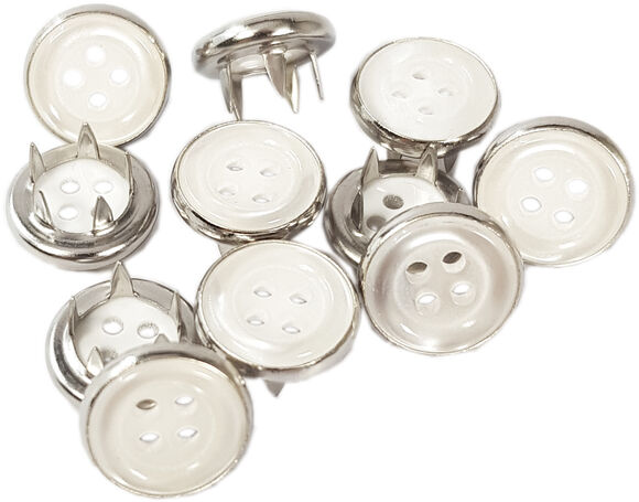 Button cap prong snap fastener application kit - 10,5 mm