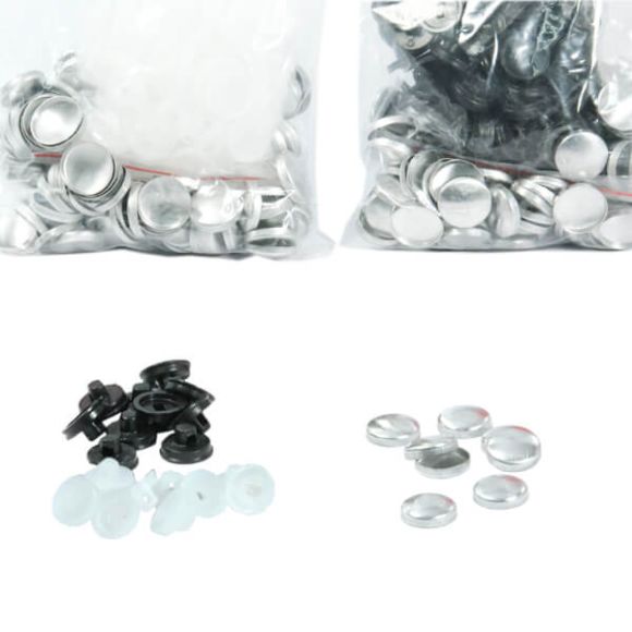 Button fabric covering kit - 12,5 mm (20 L)