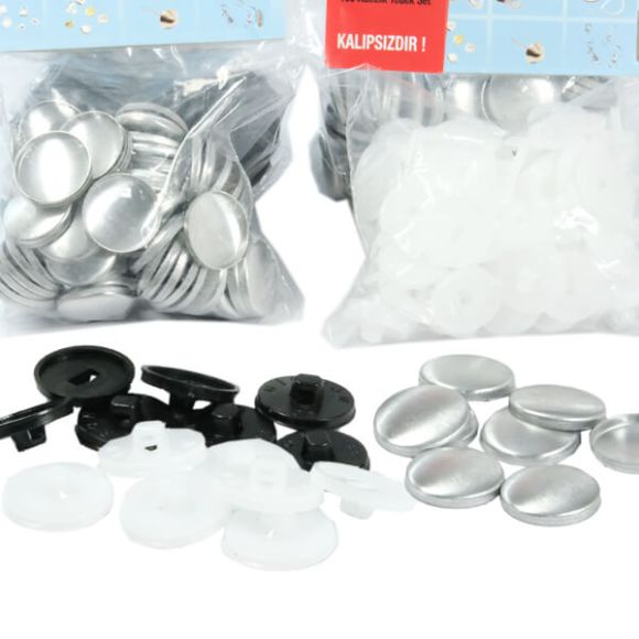 Button fabric covering kit - 15 mm (24 L)