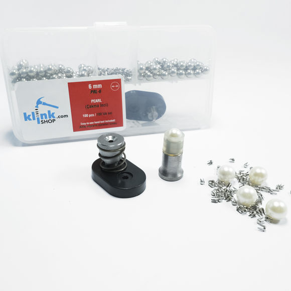 Çakma İnci Boncuk - Gümüş Kit