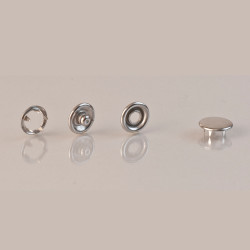 Capped prong snap fastener - 10,5 mm (without tool) - Thumbnail