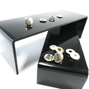 Capped prong snap fastener - 7,5 mm (without tool)