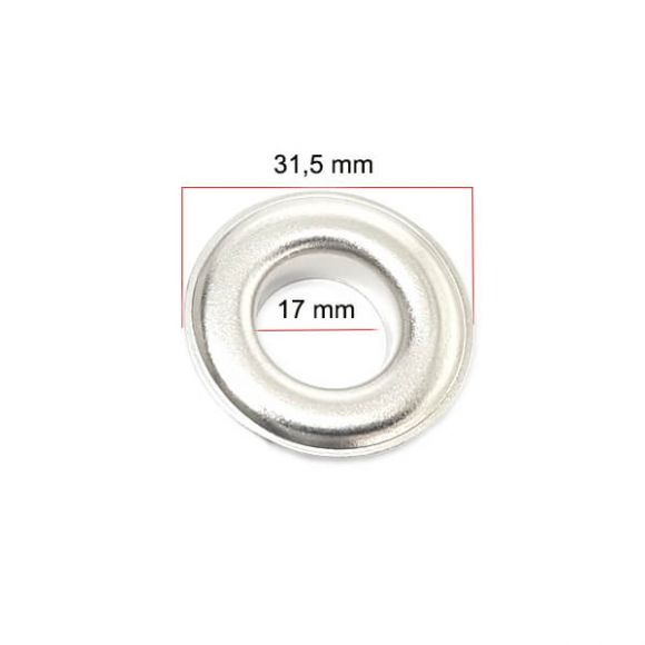 Eyelet spare pack - 17 mm (without tool)