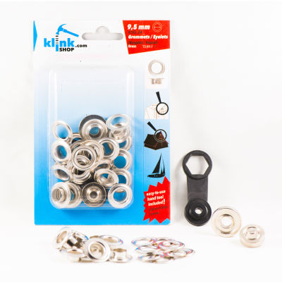 Eyelets and grommets easy application kit-9,5 mm - 1