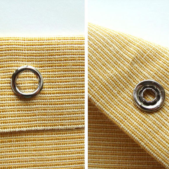 Hollow prong snap fastener - 10,5 mm (without tool)