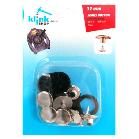 Jeans Buttons With Easy Application Kit-17 mm - 1