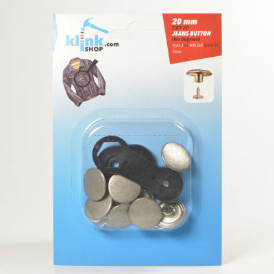 Jeans Buttons With Easy Application Kit - 20 mm - 1