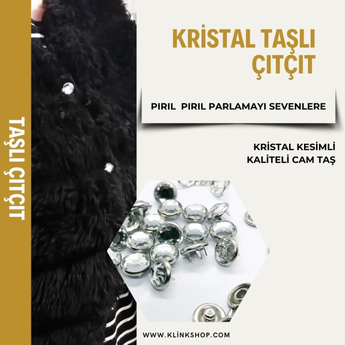 Kristal Taşlı Çıtçıt - 1