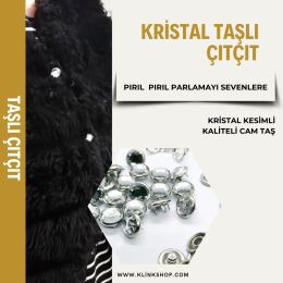 Kristal Taşlı Çıtçıt - KlinkShop