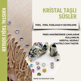 Kristal Taşlı Giysi Süsleme Malzeme Kiti - 