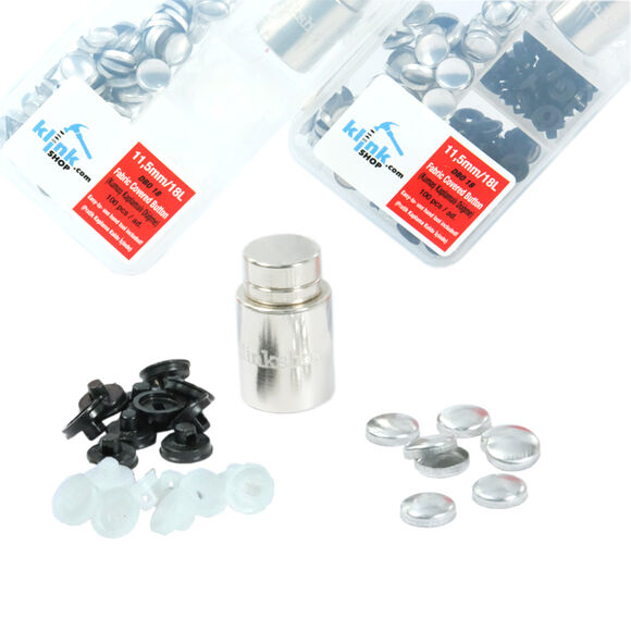 Kumaş Kaplamalı Düğme Yapımı Kiti 11,5mm (18 boy)