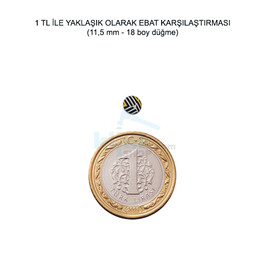 Kumaş Kaplamalı Düğme Yapımı Kiti 11,5mm (18 boy) - Thumbnail