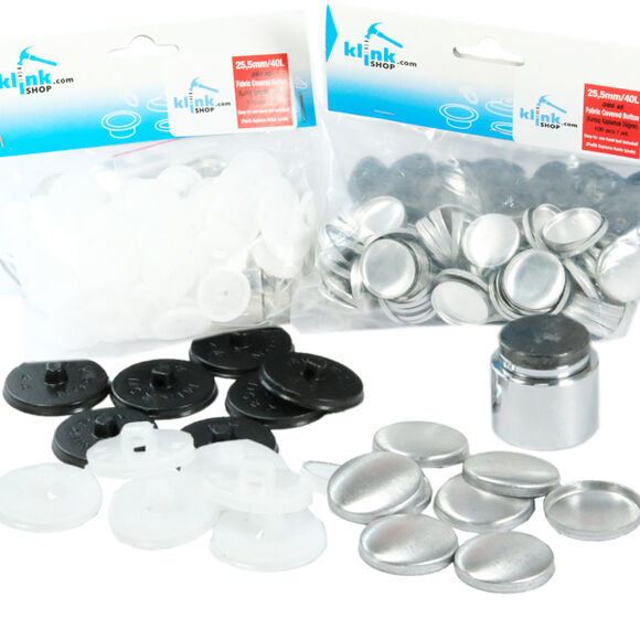 Kumaş Kaplamalı Düğme Yapımı Kiti 25,5mm (40 boy)
