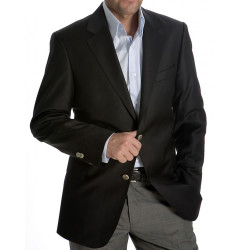 Metal sew-on blazer jacket button - Checkers design - 2