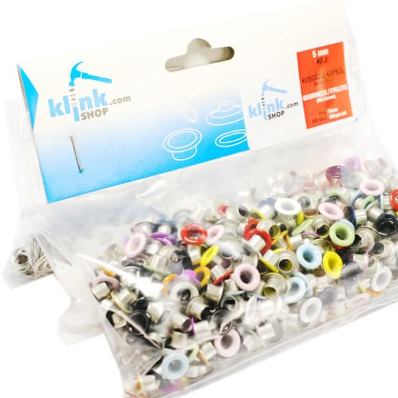 Mixed color eyelets spare package (without tool)