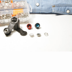 Mixed prong snap fastener kit - 10,5 mm (Pearl, hollow and capped styles) - Thumbnail