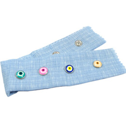 Nazar (Evil-eye) talisman patterned prong snap fasteners - 10,5 mm, Mixed package - Thumbnail