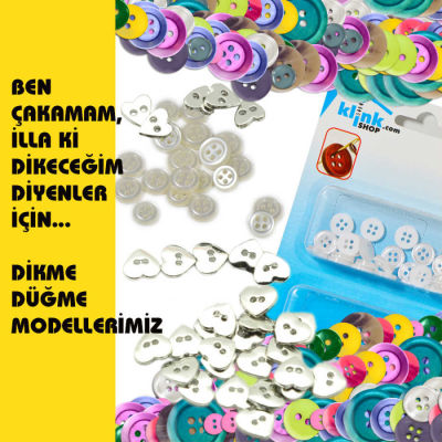 Polyester Gömlek Düğme Seti