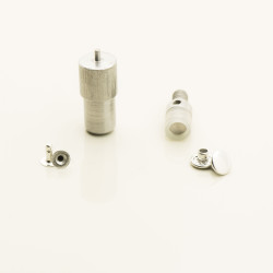Rivet and burr fastening dies for press machines - 1
