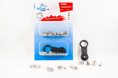 S - Spring Wallet & Shirt Fastener Easy Application Kit – 10 mm