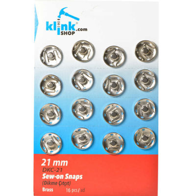 Sew-on snap fastener - 21 mm