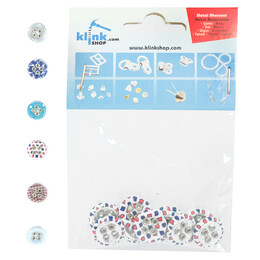 Sew-on fabric covered buttons - 4 holes - Thumbnail
