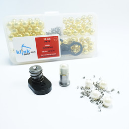 Smart pearl fastening kit - Gold color - 2