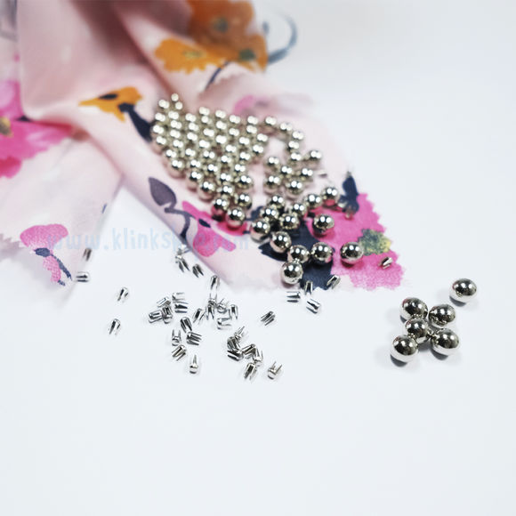 Smart pearl fastening kit - Silver color