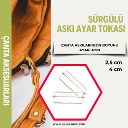 Sürgülü Askı Ayar Tokası - 4 cm - KlinkShop