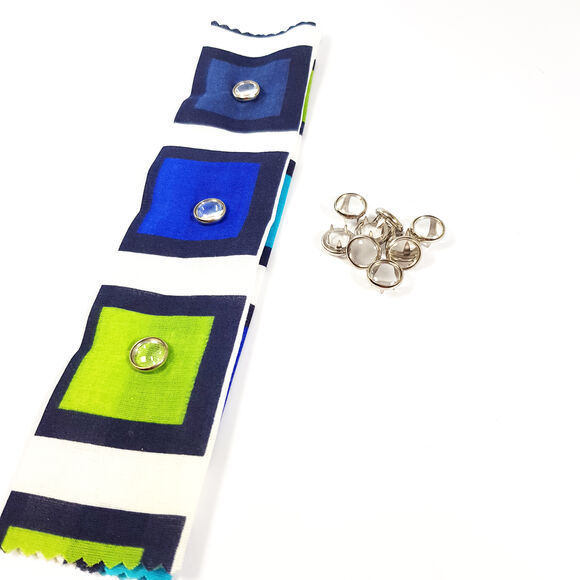 Transparent pearl snap fasteners - 10,5 mm, without application tool