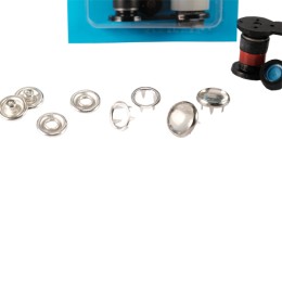 Transparent prong snap fastener application kit - 10,5 mm - Thumbnail