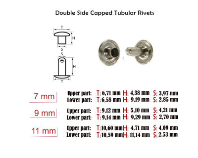 Tubular Rivets Easy Application Kit - 7 mm - 6