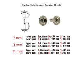 Tubular rivet spare package - 7 mm, without application tool - Thumbnail