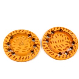 El Dökümü Turuncu Otantik Desenli Polyester Plaka - 