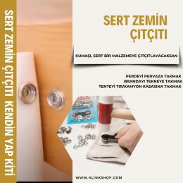 Vidalanan çıtçıt / sert zemine kumaş tutturma çıtçıtı - KlinkShop